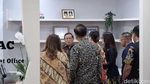 Gubernur DKI Jakarta Pramono Anung meresmikan Sekretariat Tetap Meeting of Governors and Mayors of ASEAN Capitals (MGMAC) di Balai Kota Jakarta. (Belia/detikcom)