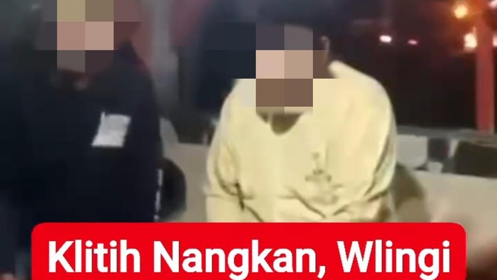 2 remaja yang diduga hendak menjadi klitih di Blitar