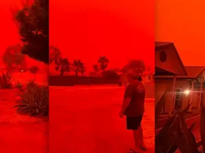 Langit Australia Menyala Merah Mengerikan, Ada Apa?