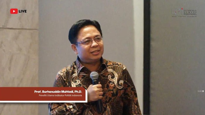Peneliti Utama Indikator Politik Indonesia, Burhanuddin Muhtadi,