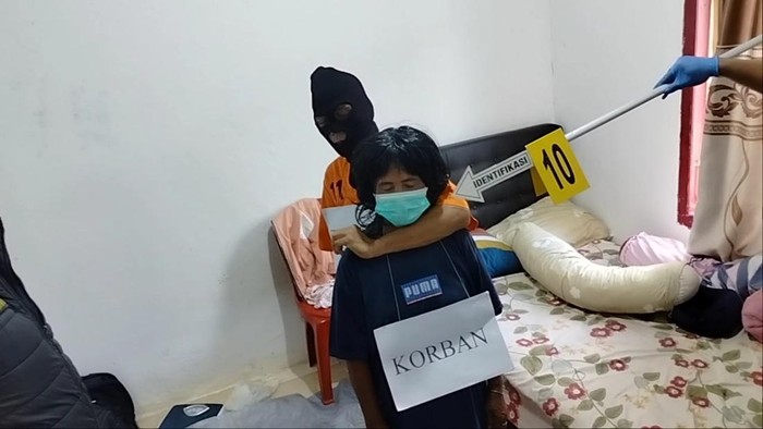 Polisi gelar rekonstruksi  Pembunuhan Staf Bawaslu OKU Selatan