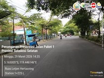 Progres Proyek Perbaikan Jalan Paket 1 MYP Termasuk Ruas Hertasning Makassar