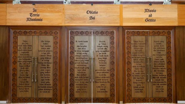 Status Basilika Santo Fransiskus Xaverius di IKN masih menunggu persetujuan Vatikan, pembangunan gereja hampir rampung dan ditargetkan diresmikan Juli. (Dok. Humas Otorita IKN)