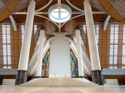 Status Basilika Santo Fransiskus Xaverius di IKN masih menunggu persetujuan Vatikan, pembangunan gereja hampir rampung dan ditargetkan diresmikan Juli. (Dok. Humas Otorita IKN)