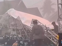 Rara LIDA Nyaris Tertimpa Panggung yang Roboh Saat Isi Acara di OKI