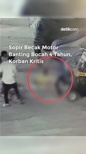 Video: Sopir Becak Motor Banting Bocah 4 Tahun, Korban Kritis