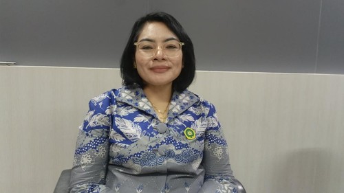 Wakil Rektor I Bidang Akademik Undana, Annytha Detha, saat memberikan keterangan di ruang kerjanya, Rabu (1/4/2026). (Simon Selly/detikBali)