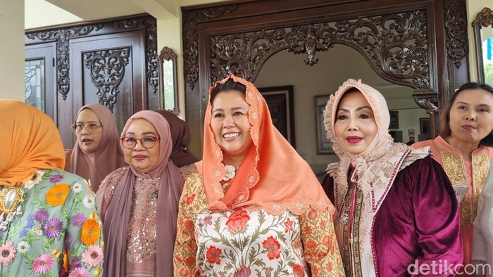 Yenny Wahid di acara halalbihalal di rumah Shinta Wahid, Ciganjur, Jakarta Selatan, Kamis (2/4/2026).