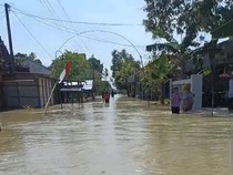 Tanggul Sungai Tuntang Jebol, Rumah Warga Trimulyo Demak Kebanjiran 1 Meter