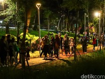 Buka 24 Jam, Taman Barito Kian Ramai Saat Long Weekend