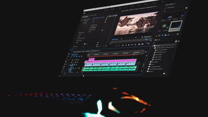 Ilustrasi editing video