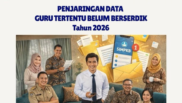 Kemendikdasmen buka masa penjaringan data guru tertentu yang belum bersertifikat pendidik. Cek infonya!