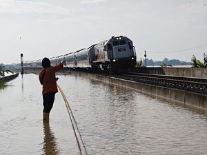 Banjir di Jalur Hilir Karangjati-Gubuk Surut, Perjalanan KA Kembali Normal