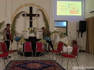 Polisi Sidoarjo Pastikan Ibadah Jumat Agung Khidmat dan Kondusif