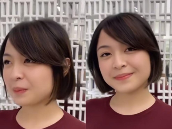 Penyanyi Bernadya tampil lebih segar dengan gaya rambut short bob cokelat dan poni tipis. Transformasi estetik ini tuai pujian netizen!