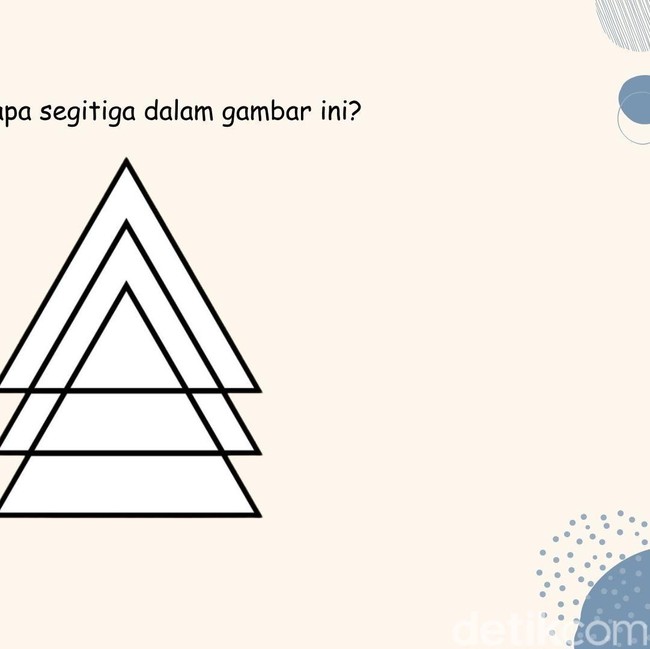 Ada Berapa Segitiga dalam Gambar Bertumpuk Ini? Cuma IQ Super yang Bisa Temukan Semua