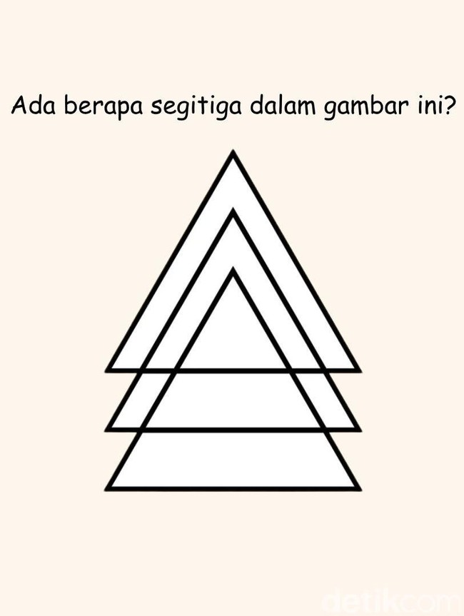 Ada Berapa Segitiga dalam Gambar Bertumpuk Ini? Cuma IQ Super yang Bisa Temukan Semua