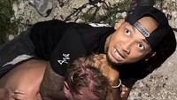 Video Belda memiting Bule mabuk di pinggir jalanan Bali viral. Terlihat bule tersebut gak berkutik. Foto: Instagram @belda_brig_sando
