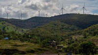 Pemerintah berencana menambah kapasitas PLTB hingga 7.187,5 MW berdasarkan RUPTL PT PLN (Persero) 2025–2034. ANTARA FOTO/Hasrul Said
