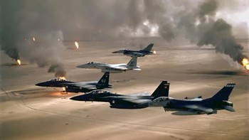 Strike Eagle telah dikerahkan untuk operasi militer di Irak, Afghanistan, Suriah, Libya, dan Iran. Pesawat ini juga telah diekspor ke beberapa negara. Foto: Wikipedia