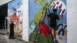 Sentuhan Mural Hidupkan Kampung Padat di Semarang