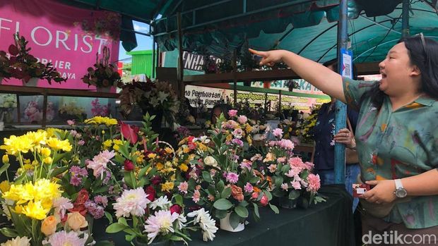 Stand Shang Florist di Palangka Raya. (Ayuningtias Puji Lestari)