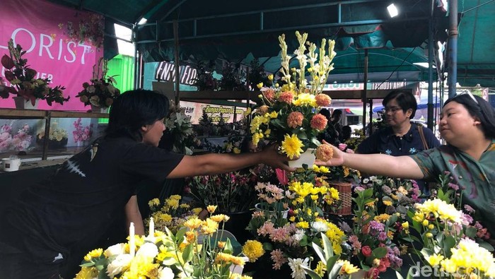 Stand Shang Florist di Palangka Raya. (Ayuningtias Puji Lestari)
