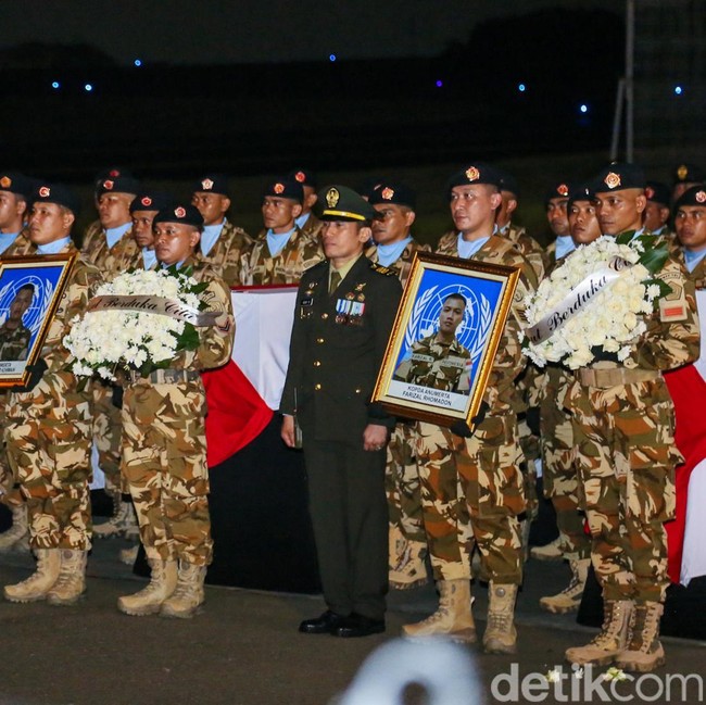 Tiga Prajurit TNI Gugur di Lebanon Dipulangkan