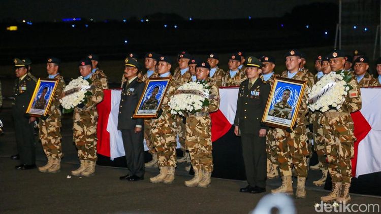 Tiga Prajurit TNI Gugur di Lebanon Dipulangkan