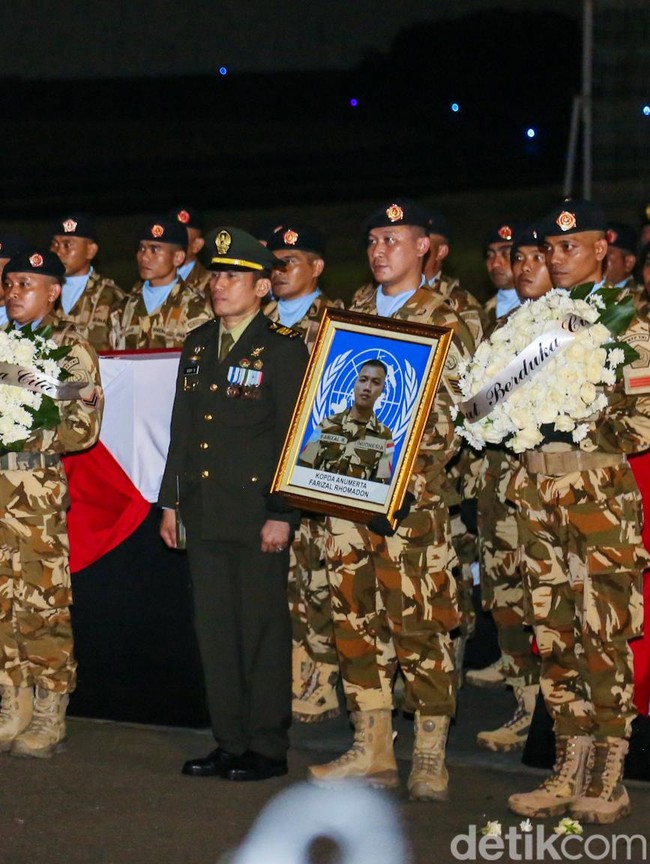 Tiga Prajurit TNI Gugur di Lebanon Dipulangkan