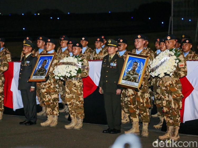 Tiga Prajurit TNI Gugur di Lebanon Dipulangkan