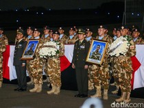 Tiga Prajurit TNI Gugur di Lebanon Dipulangkan