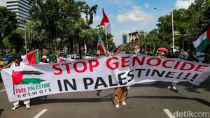 Aksi Solidaritas Palestina Menggema di CFD Jakarta