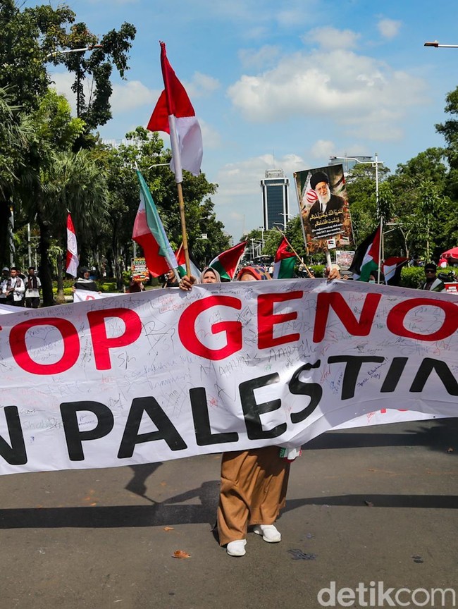 Aksi Solidaritas Palestina Menggema di CFD Jakarta