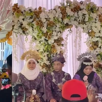 Viral Ada 2 Pengantin Wanita dan 1 Pria di Pelaminan Bikin Heboh
