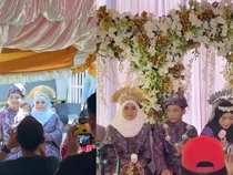 Heboh Pernikahan gegara Ada 2 Pengantin Wanita dan 1 Pria di Pelaminan
