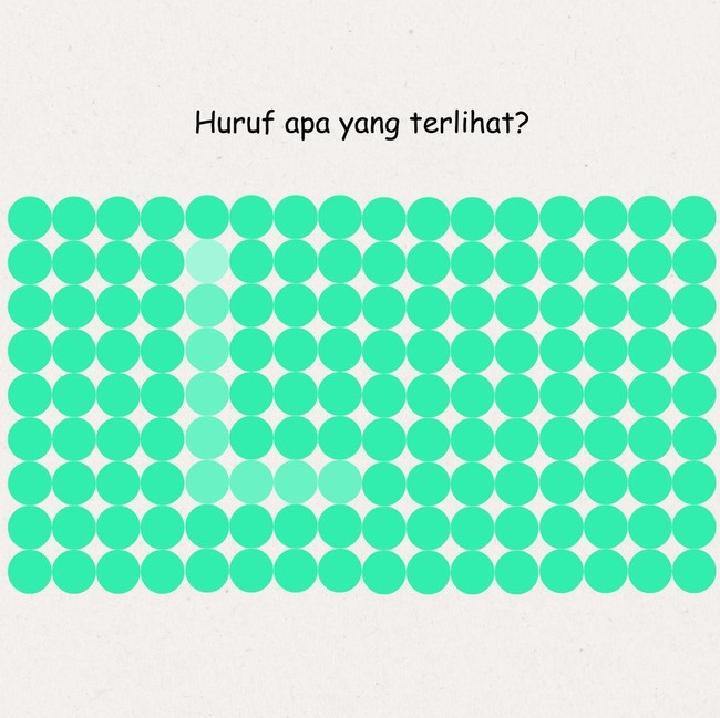 Bisa Temukan Huruf Apa di Gambar Ini? Redupkan Layar Kalau Tak Terlihat