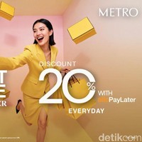 Belanja Puas Tanpa Khawatir Budget! Diskon Hingga 70% + Extra 20% di METRO