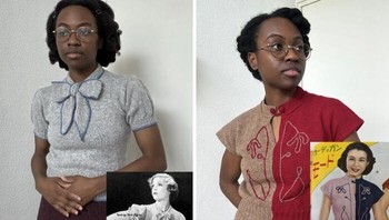 Ini adalah dokumentasi tahun pertama ia sebagai pembuat pakaian rajut. Foto: BoredPanda