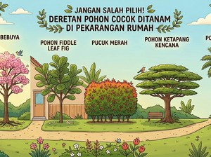 Jangan Salah Pilih! Ini Deretan Pohon yang Cocok Ditanam di Pekarangan Rumah
