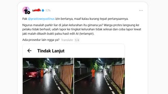 Viral Lapor Parkir Liar Pasar Rebo ke JAKI, Diduga Dibalas Foto Hasil AI