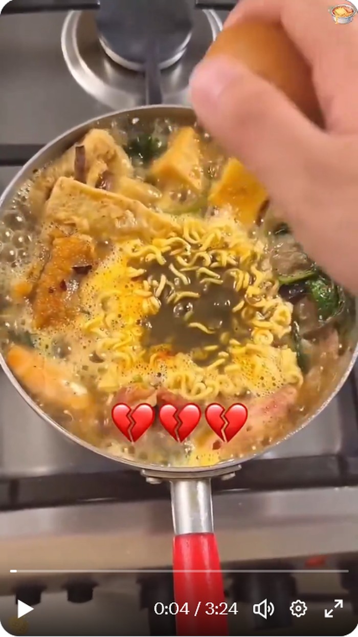 Momen masakan gagal