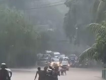 Banjir Setinggi Paha di Depan Sheraton Senggigi, Lalu Lintas Sempat Lumpuh