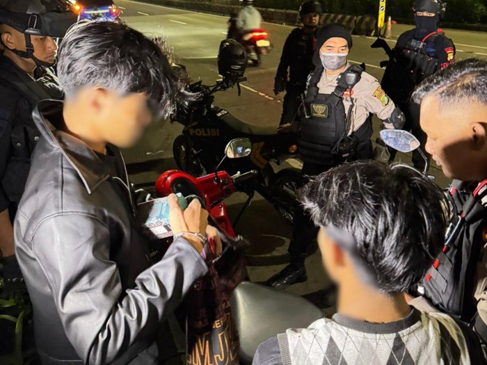 Patroli polisi di wilayah Jakarta Timur