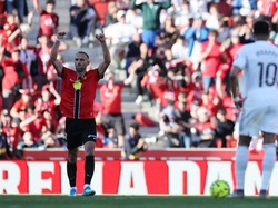 Madrid kalah 1-2 dari Mallorca, karena kebobolan gol Muriqi di menit ke-90+1 (REUTERS/Nacho Doce)