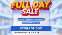 Transmart Full Day Sale! Storage Box Cuma Rp 27 Ribuan