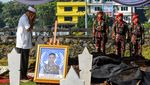 Upacara Militer Iringi Pemakaman Prajurit TNI Gugur di Lebanon