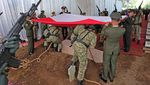 Upacara Militer Iringi Pemakaman Prajurit TNI Gugur di Lebanon