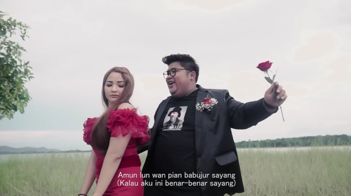 Video klip lagu Cinta Tahalang Jujuran.