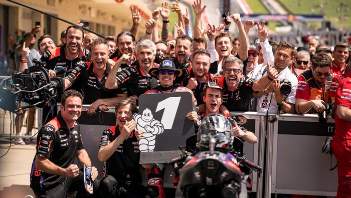 Aprilia mendominasi lima seri terakhir MotoGP.